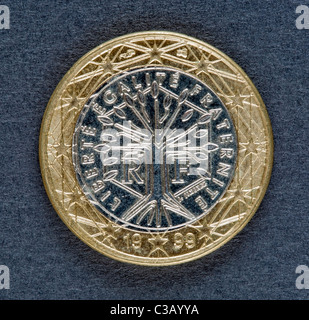 Il francese di una moneta in euro Foto Stock