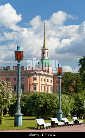 La Russia. San Pietroburgo. Ingegneria Mikhailovsky (castello) Foto Stock