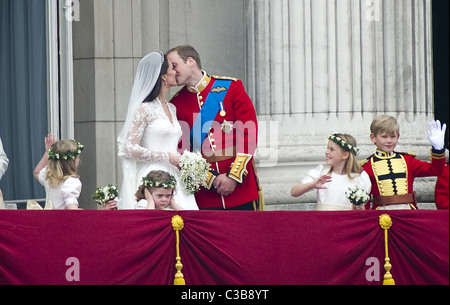 Le nozze del principe William e Catherine Middleton. Il 29 aprile 2011. Il principe William, duca di Cambridge e di Catherine Foto Stock