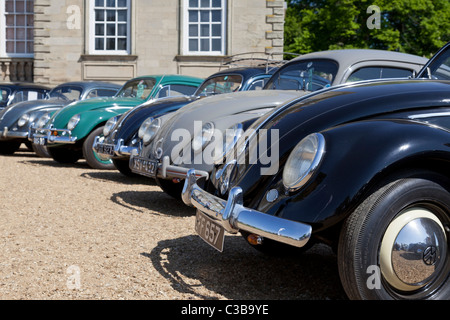 Volkswagen Coleotteri a Stanford Hall, Regno Unito Foto Stock