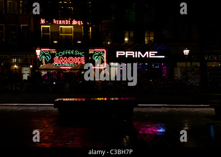 Smokey coffee shop in Amsterdam Foto Stock