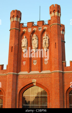 La porta del re a Kaliningrad. La Russia Foto Stock