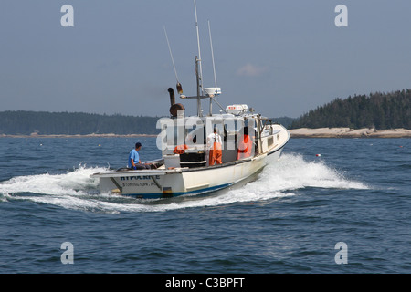 Lavorando Lobstermen Foto Stock