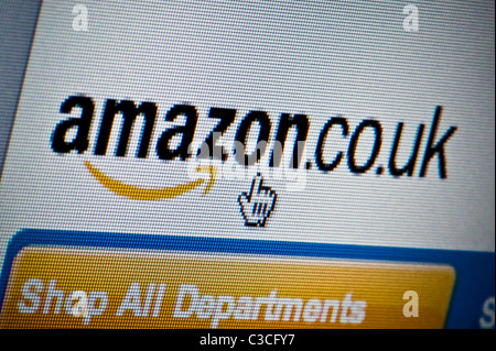 Chiusura del logo Amazon come visto sul suo sito web. (Solo uso editoriale: -print, TV, e-book e Redazione sito web). Foto Stock