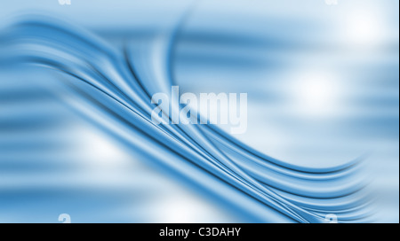 Abstract sfondo blu con una sensazione di movimento Foto Stock