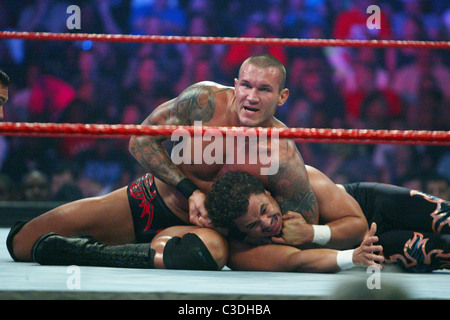 Randy Orton vs Primo WWE Raw a Verizon Center di Washington DC, Stati Uniti d'America - 27.07.09 Foto Stock