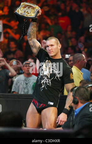 Randy Orton WWE Raw tenutosi presso il centro di Verizon. Washington DC, Stati Uniti d'America - 27.07.09 Foto Stock