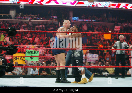 Grande spettacolo WWE Raw tenutosi presso il centro di Verizon. Washington DC, Stati Uniti d'America - 27.07.09 Foto Stock