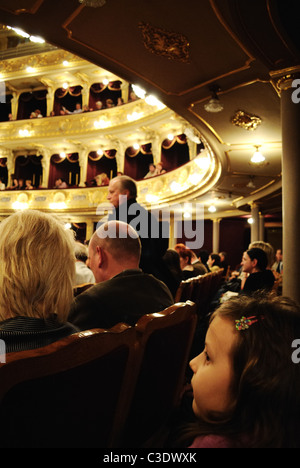 Interno di Lviv Opera e Balletto Foto Stock