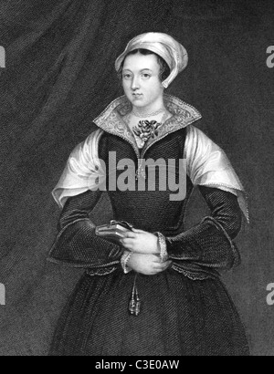 Lady Jane grigio (1536/1537-1554) su incisione da 1838. Noto anche come i nove giorni di Regina. Foto Stock