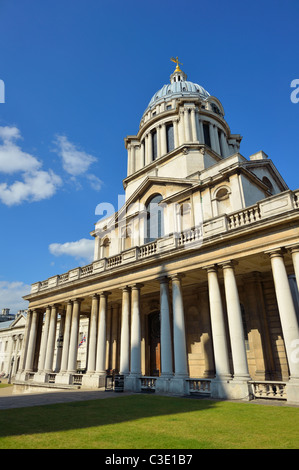 La Cappella di San Pietro e di San Paolo, Queen Mary corte, Old Royal Naval College di Greenwich, London, England, Regno Unito Foto Stock