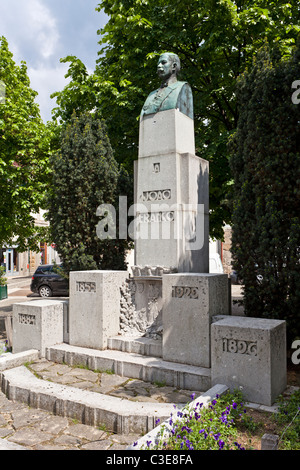 Monumento a Joao Franco in Guimaraes, Portogallo. Foto Stock