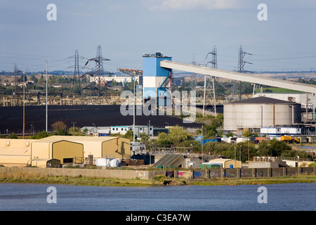 La stazione di potenza di Tilbury, Essex, Inghilterra, Regno Unito, Europa Foto Stock