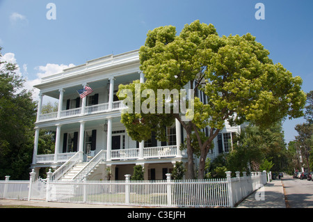 Carolina del Sud, Beaufort. Lewis storico Reeve Sams House, c. 1852. Foto Stock