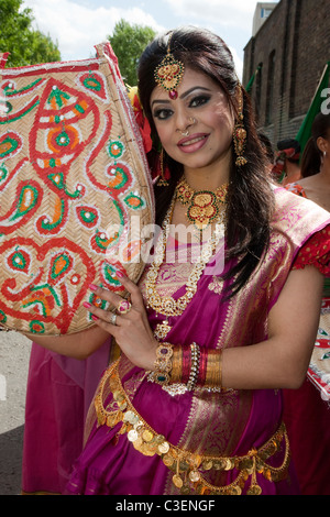 Londra, Inghilterra - Baishakhi Mela, bangladese festa di Capodanno a Londra Foto Stock