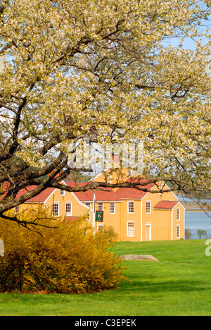 Wentworth-Coolidge Mansion in primavera. Portsmouth, New Hampshire Foto Stock