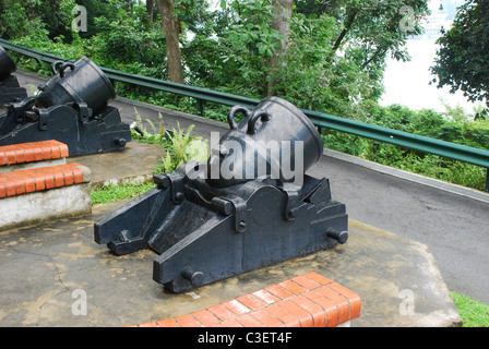 Fort Silosa sull'Isola di Sentosa Foto Stock