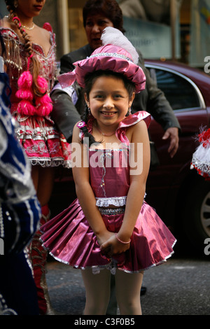 2008: Giornata Ispanica Parade sulla Quinta Avenue, New York. Foto Stock