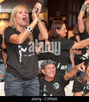 La zia Terry Carballido e nonno Al Mason Suor la famiglia e gli amici di 'So pensate di poter Dance" finalista Jeanine Mason Foto Stock