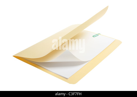 Cartella di Manila Foto Stock