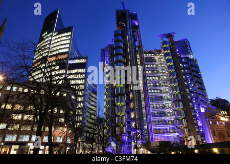 Il Lloyd building in Lime Street London. (Noto anche come dentro e fuori, edificio.) Foto Stock
