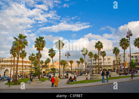 Le Grand Socco square Tangeri Marocco Africa settentrionale Foto Stock
