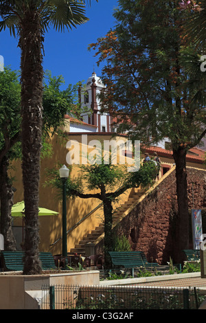 Silves quadrato comunale, Algarve, PORTOGALLO Foto Stock