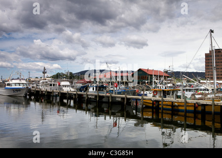 Città di Hobart in Tasmania, Australia. Inizio di estate 2010 Foto Stock