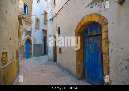 Backstreet Medina città vecchia centrale di essaouira marocco Africa settentrionale Foto Stock
