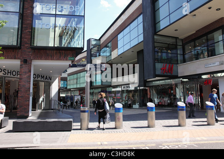 Centro commerciale Cabot Circus, Bristol, Inghilterra Foto Stock