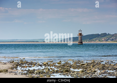 Whitford faro, Whitford punto, North Gower, Wales, Regno Unito Foto Stock