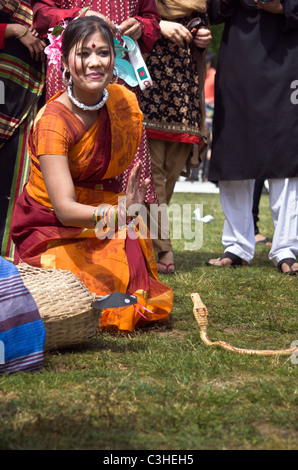 Un pasto Bashakhi in Banglatown 2011, London, Regno Unito Foto Stock