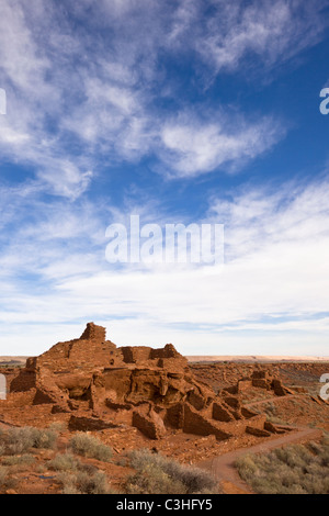 Wupatki Pueblo, il piu' antichi pueblo a Wupatki National Monument in Arizona, Stati Uniti. Foto Stock