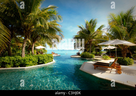 Likuliku Lagoon Resort, Malolo Island, Mamanucas, Isole Figi Foto Stock