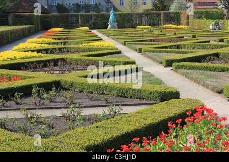 Rosenborg giardino del castello di Copenaghen Foto Stock