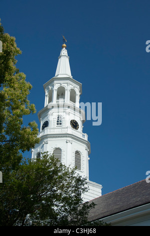 Carolina del Sud, Charleston. La parrocchia di san Michele Chiesa Episcopale, c. 1761. George Washington adorato qui nel 1791. Foto Stock