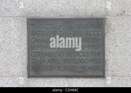 Il meditabondo soldier memorial a angolo di Vancouver Foto Stock