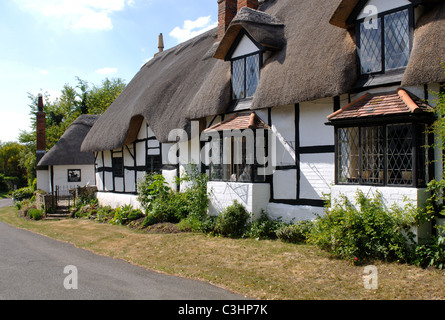 Ten-penny Cottage, Welford-on-Avon, Warwickshire, Inghilterra, Regno Unito Foto Stock
