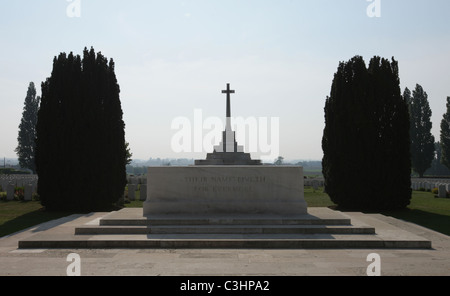 Tyne Cot cimitero. Il più grande WW1 cimitero degli alleati Foto Stock