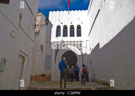 Museo Kasbah esterno fortezza Kasbah zona Medina città vecchia Tangeri, Marocco Foto Stock