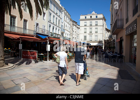 Place du Marché a Nîmes Foto Stock