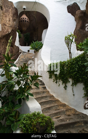 Dh Lagomar Museo Casa di Nazaret LANZAROTE Museo di Casa Omar Sharif Sharifs house garden passi Foto Stock