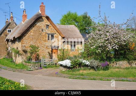 Casa di paglia, giù fine/campane Lane, gancio Norton, Oxfordshire Foto Stock