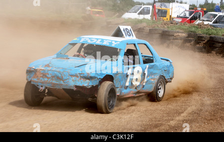 Banger racing Foto Stock