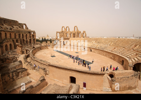 Anfiteatro romano di El Jem Foto Stock