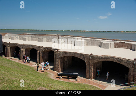 Carolina del Sud, Charleston, Fort Sumter monumento nazionale. Foto Stock