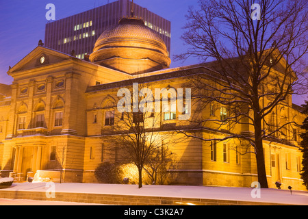 Tempesta di neve in South Bend, Indiana Foto Stock