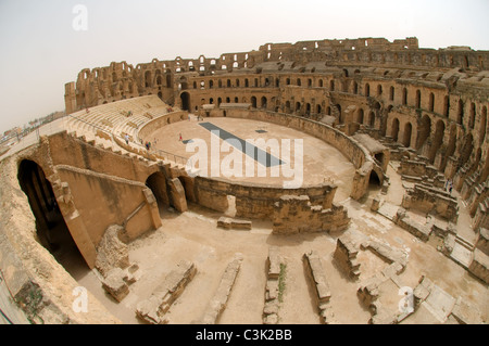 Anfiteatro romano di El Jem Foto Stock