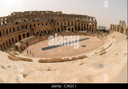 Anfiteatro romano di El Jem Foto Stock