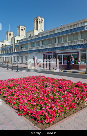 Vista esterna del Blue Souq in Sharjah Emirati Arabi Uniti, Golfo Persico Foto Stock